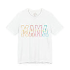Mama Pastel Outline Shirt – Stylisches Mama T-Shirt mit modernem Retro-Look | Geschenk für Mütter