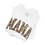 Mama T-Shirt mit Leo-Look und Sternen | Statement Shirt für Mütter