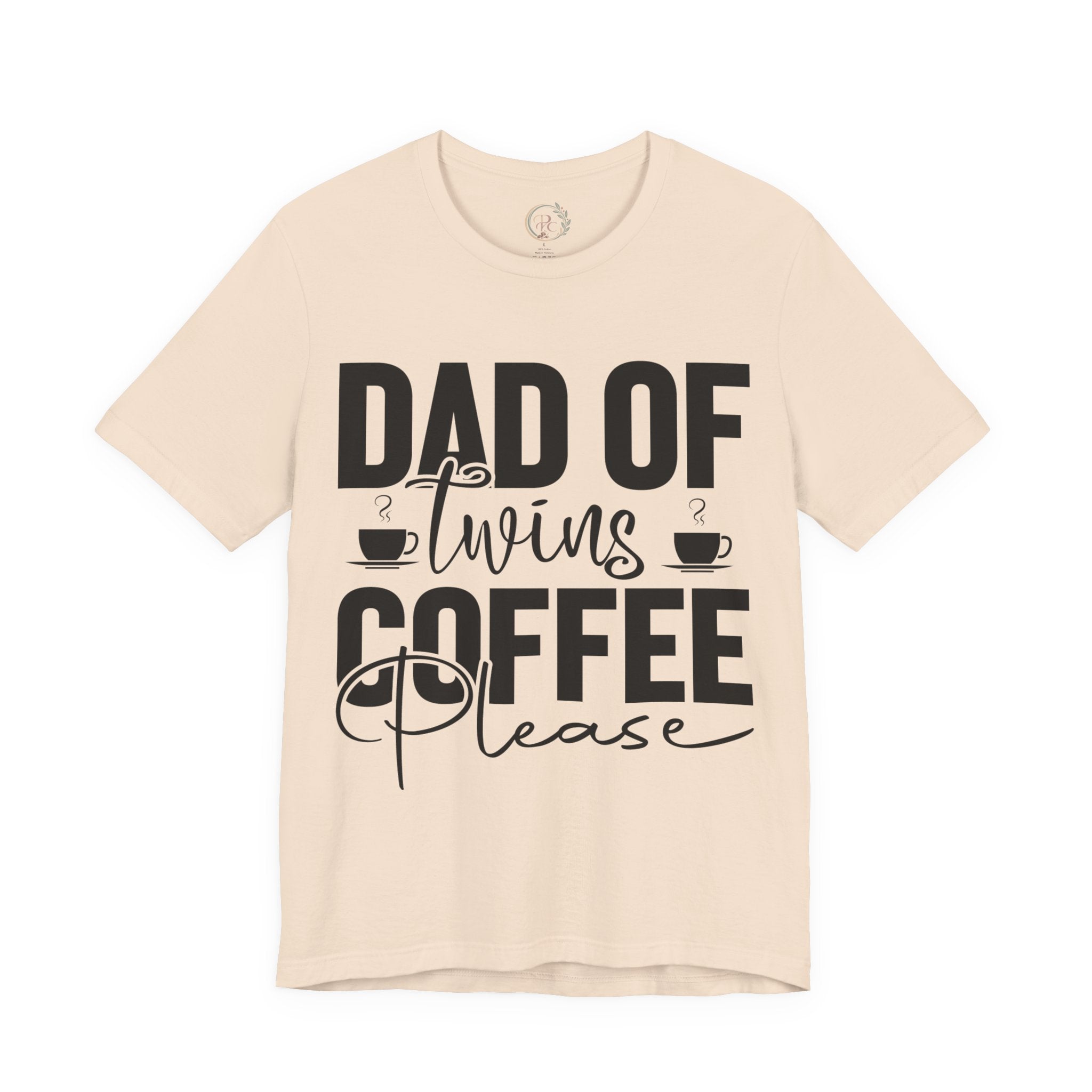 Dad of Twins Coffee Please T-Shirt – Lustiges Zwillingspapa Shirt für den Elternalltag
