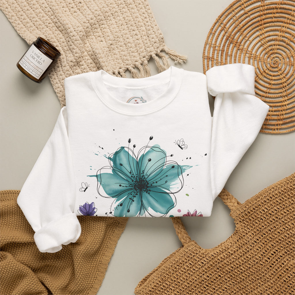 Mama Flower – Zarter Blumen-Sweater für besondere Mamas