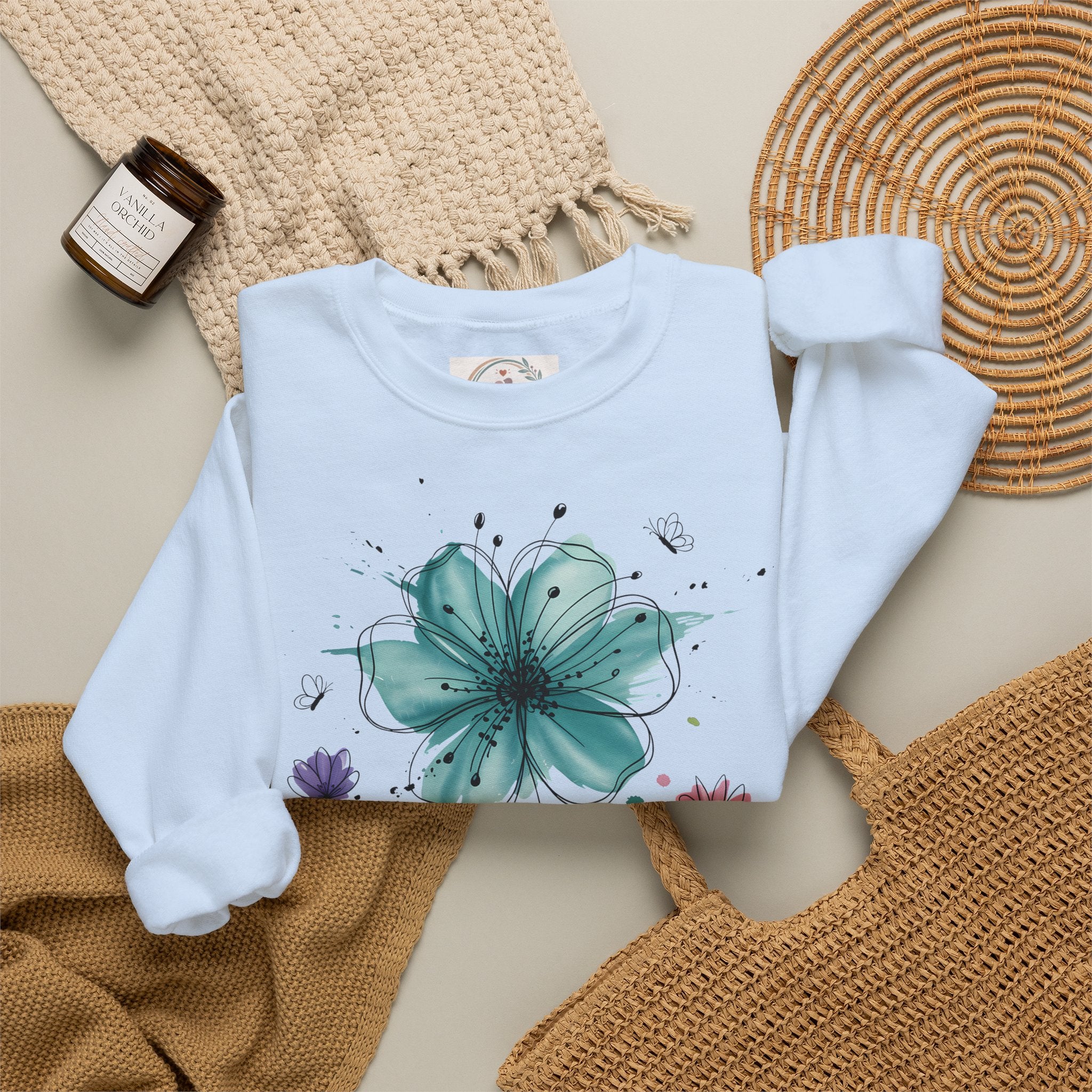 Mama Flower – Zarter Blumen-Sweater für besondere Mamas