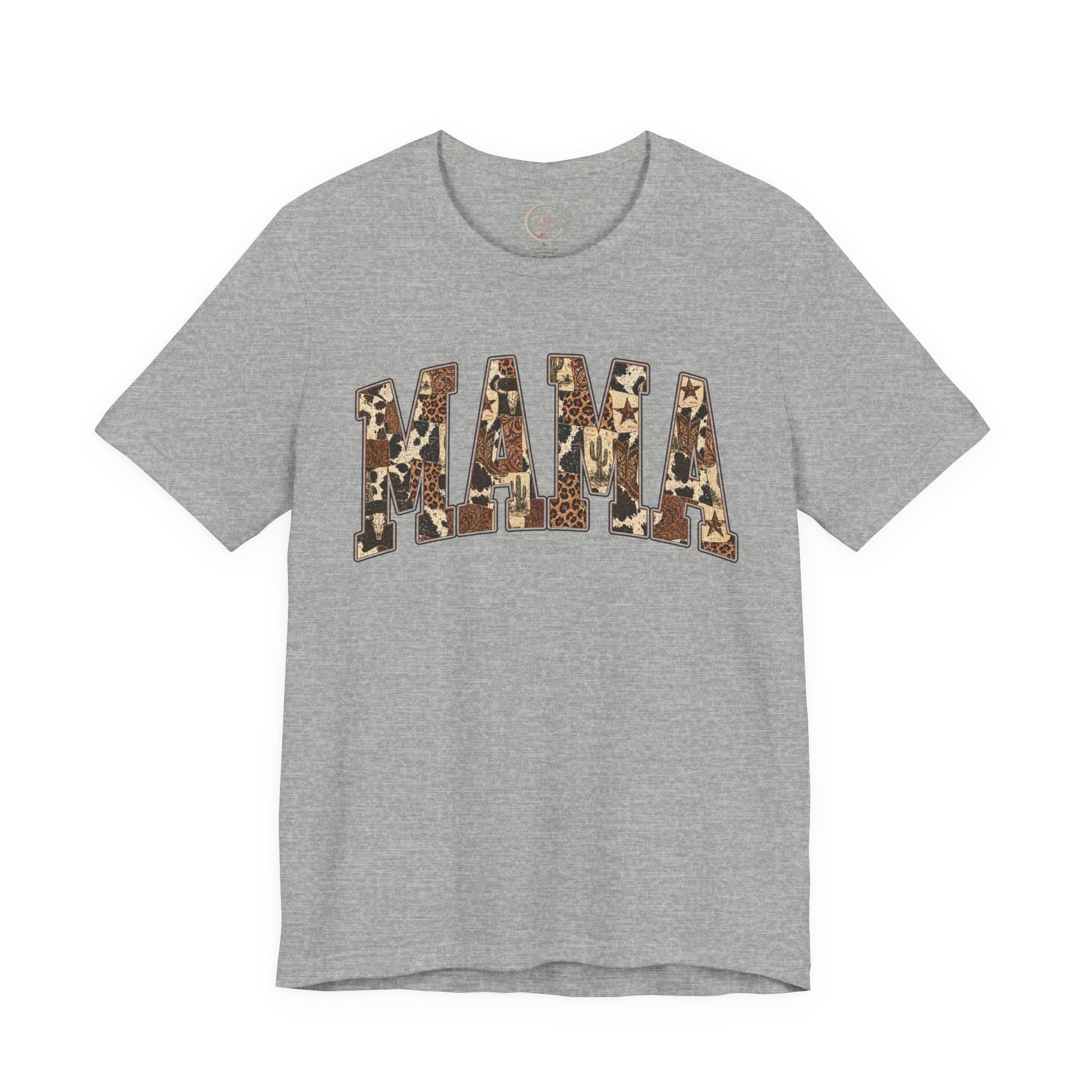 Mama T-Shirt mit Leo-Look und Sternen | Statement Shirt für Mütter