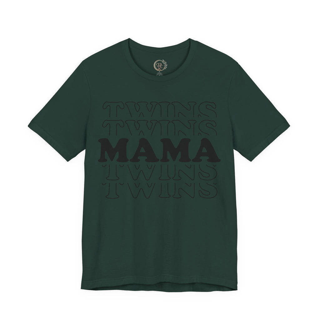 Twins Mama T-Shirt | Stylisches Shirt für Zwillingsmamas | Geschenk für Mama von Zwillingen