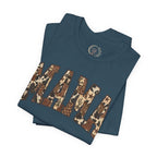 Mama T-Shirt mit Leo-Look und Sternen | Statement Shirt für Mütter