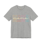 Mama Pastel Outline Shirt – Stylisches Mama T-Shirt mit modernem Retro-Look | Geschenk für Mütter