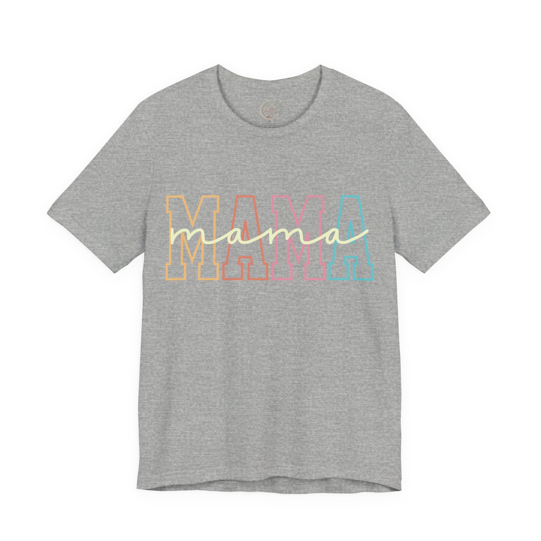 Mama Pastel Outline Shirt – Stylisches Mama T-Shirt mit modernem Retro-Look | Geschenk für Mütter