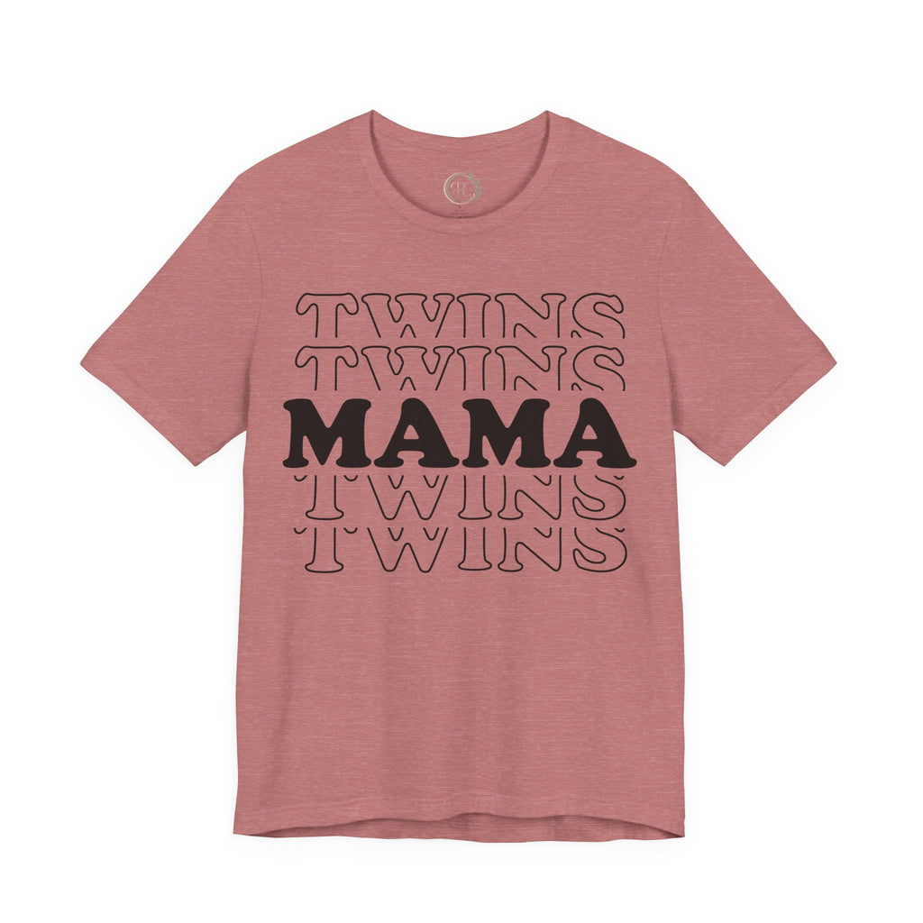 Twins Mama T-Shirt | Stylisches Shirt für Zwillingsmamas | Geschenk für Mama von Zwillingen