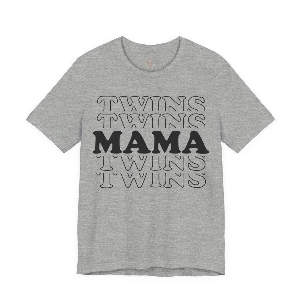 Twins Mama T-Shirt | Stylisches Shirt für Zwillingsmamas | Geschenk für Mama von Zwillingen