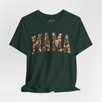 Mama T-Shirt mit Leo-Look und Sternen | Statement Shirt für Mütter