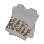 Mama T-Shirt mit Leo-Look und Sternen | Statement Shirt für Mütter