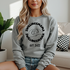 Zwillingsmama Sweater personalisiert, Unisex, Geschenk für Zwillingsmutter, Babyfüße Line Art, Est. Jahr Pullover, personalisierbar,